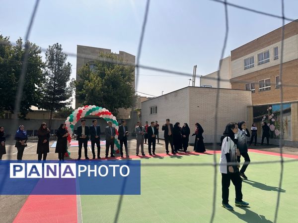 افتتاح زمین ورزشی تایل کورت در هنرستان عفت بجنورد