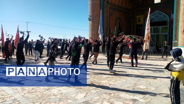 برپایی هیئت حسینی به مناسبت شهادت حضرت زهرا در روستای ارغا
