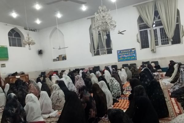 مراسم اعتکاف در مسجد روستای مهدی آباد خلیل آباد