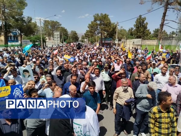 با هدف محکومیت جنایات رژیم کودک کش اسرائیل راهپیمایی جمعه خشم در کاشمر برگزار شد