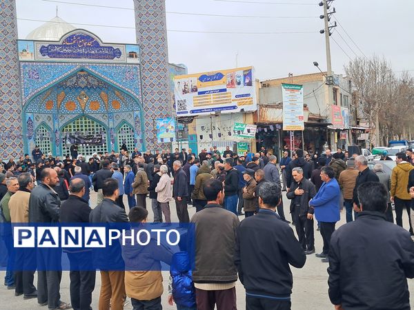 مراسم دسته روی و سینه زنی مردم آشخانه به مناسبت شهادت امام علی (ع)
