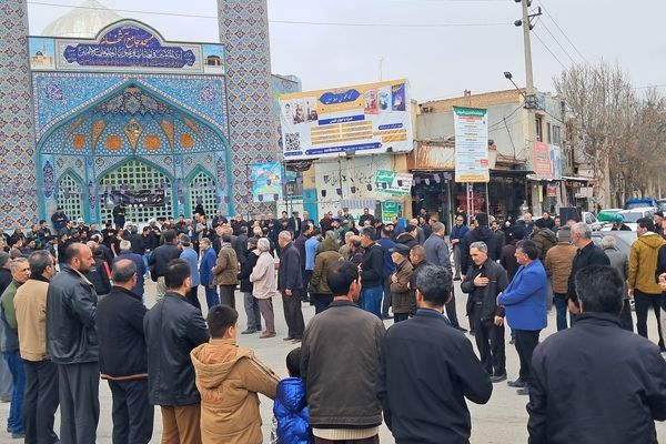 مراسم دسته روی و سینه زنی مردم آشخانه به مناسبت شهادت امام علی (ع)
