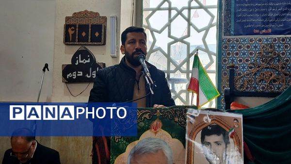 نخستین سالگرد تدفین شهید گمنام در مسجد ولیعصر(عج) نظرآباد