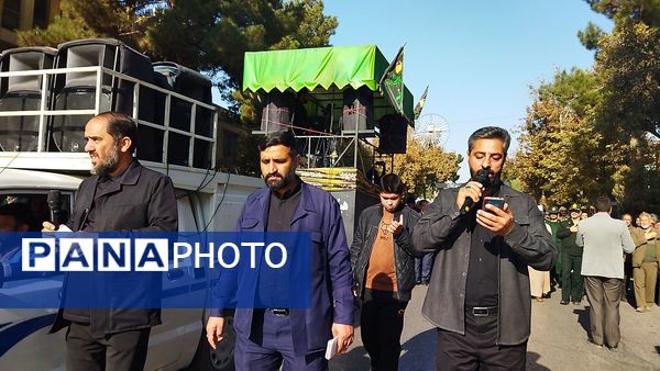 تشییع پیکر جانباز شهید علی فتح آبادی در نیشابور 