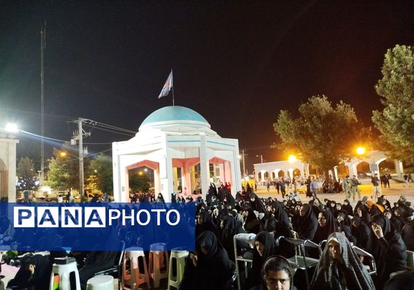 مراسم شب ششم  محرم در گلزار شهدای نیشابور