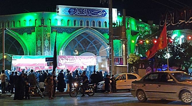 مراسم عزاداری  ابا عبدالله الحسین(ع)در مسجد المنتظر مشهد
