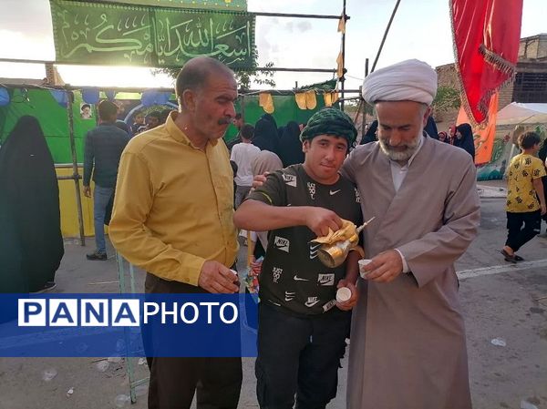 جشن یک کیلومتری عید غدیر در شهرستان بام و صفی آباد 