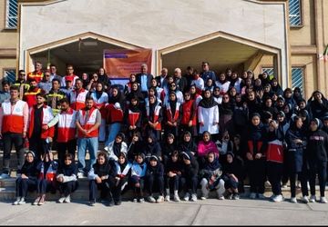 برگزاری مانور سراسری زلزله و ایمنی در دبیرستان نیایش گچساران
