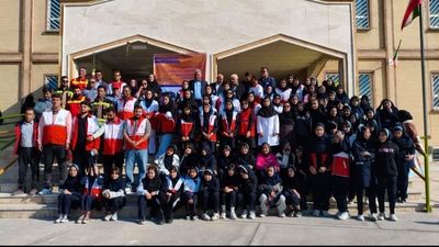 برگزاری مانور سراسری زلزله و ایمنی در دبیرستان نیایش گچساران
