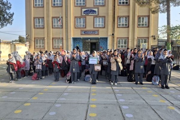 مراسم صبحگاه در شهرستان کاشمر