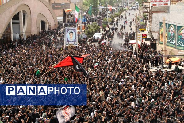 عزاداری عاشورای حسینی در گرمای سوزان بم