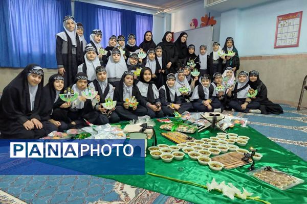 پیوند دل‌های دانش‌آموزان شهرقدس در سوگ حضرت زهرا(س)