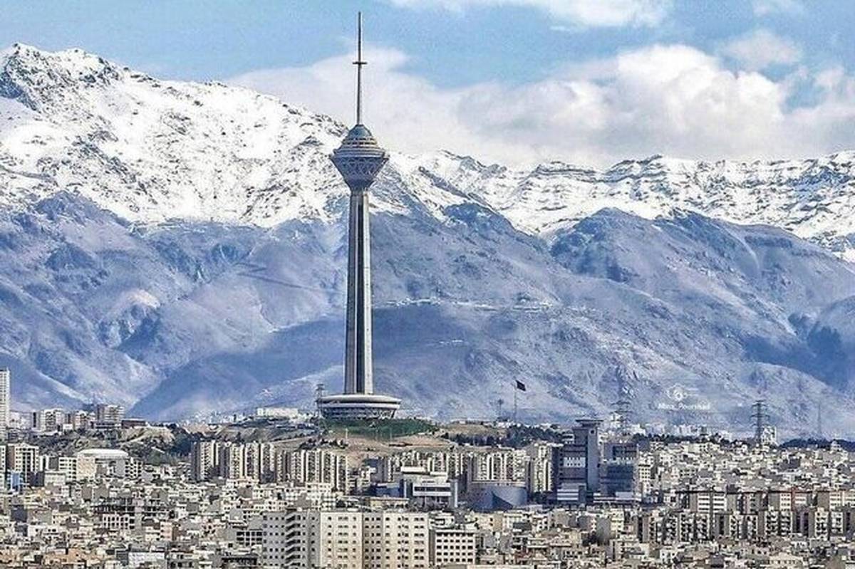 تنفس هوای پاک در تهران برفی 