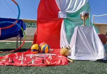  المپیاد ورزشی در مدرسه خلیج فارس و نمونه فدک شهرستان مروست