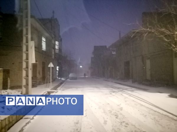 گذری بر بارش برف زمستانی در شهر بار