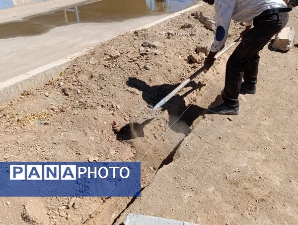 بازسازی فضای باز آموزشگاه شیخ فضل‌الله نوری 