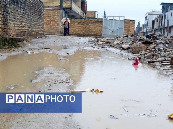 لردگان زیر باران، طراوت زمستانی در دل کوهستان