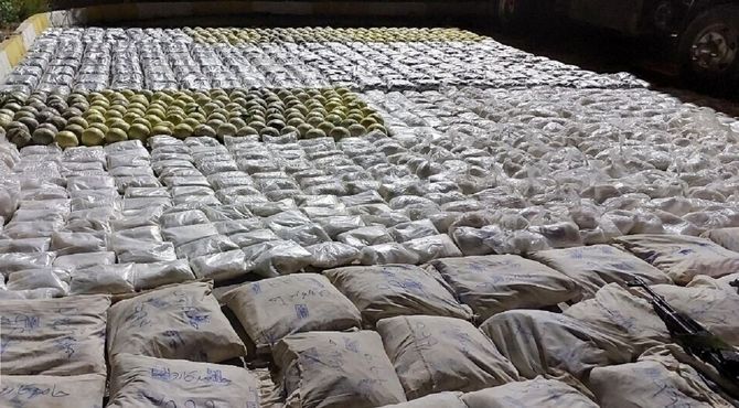انهدام ۵۸ باند قاچاق و کشف هشت تُن انواع موادمخدر در کشور