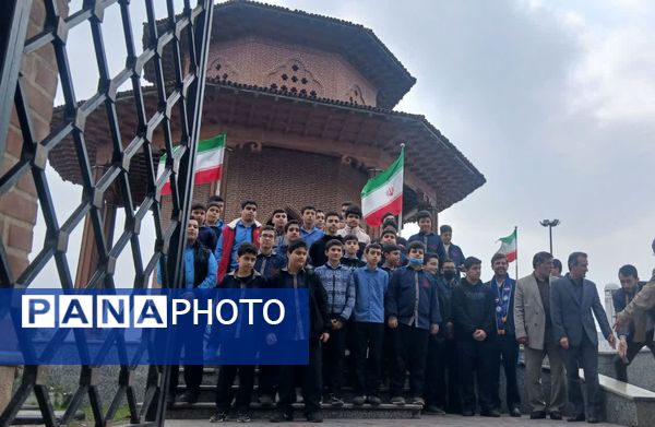 حضور پیشتازان گیلان در آرامگاه اسطوره مقاومت