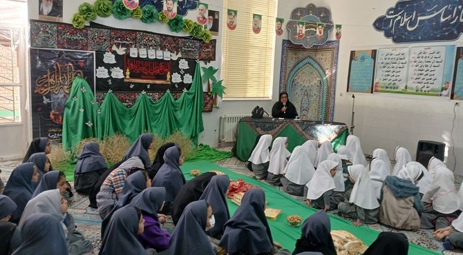 مراسم عزاداری حضرت زهرا(س) در دبستان دخترانه علمدار تفت
