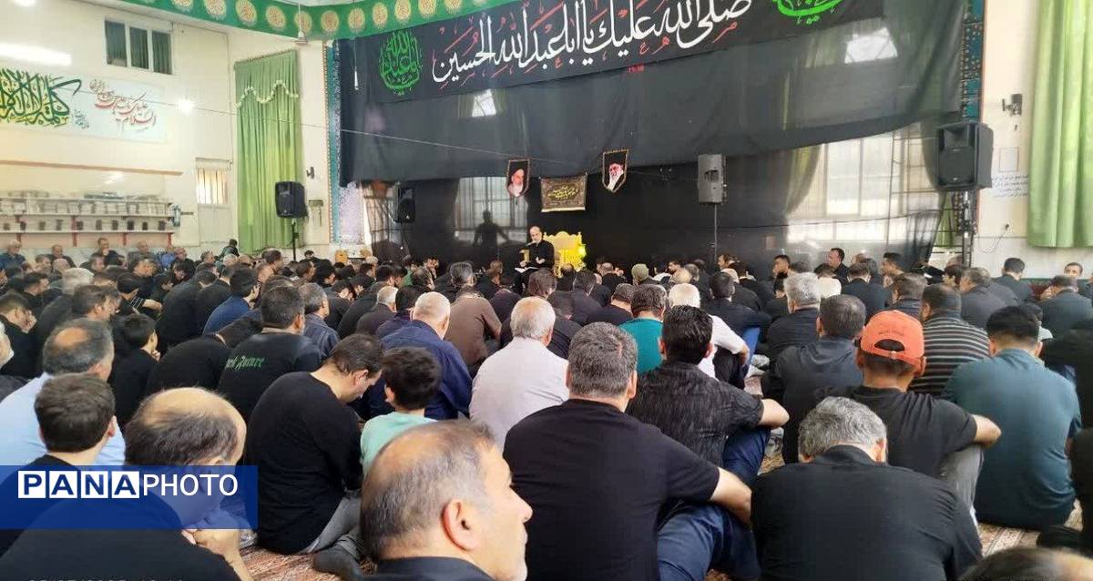 مراسم عاشورای حسینی در مسجد شهدای گمنام نیشابور
