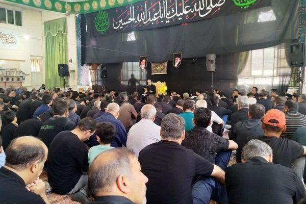مراسم عاشورای حسینی در مسجد شهدای گمنام نیشابور 