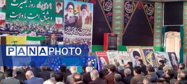 مراسم گرامیداشت حماسه ۹ دی روز بصیرت و میثاق امت با ولایت در شهرستان خلیل آباد