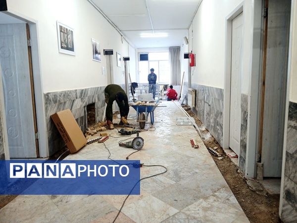 پروژه شوفاژ کشی و تعمیر موتور خانه هنرستان کیمیا