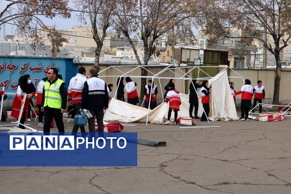 برنامه متمرکز مانور سراسری زلزله در زنجان