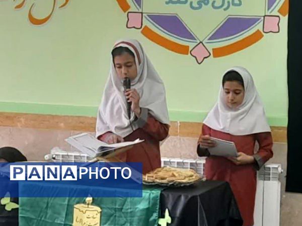 مراسم معنوی روضه حضرت فاطمه زهرا (س) در دبستان فردوس