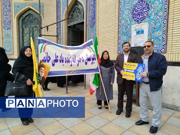 مردم ملارد در حمایت از آرمان‌های فلسطین به خیابان‌ها آمدند 