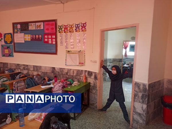 مانور زلزله در مدرسه مهندس رحمانی فرد مشهد