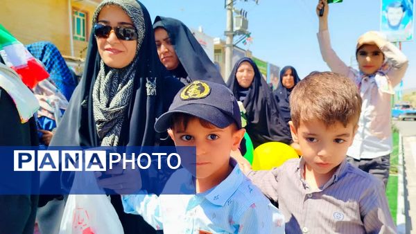 حضور پرشور کودکان و نوجوانان در راهپیمایی روز قدس لنده