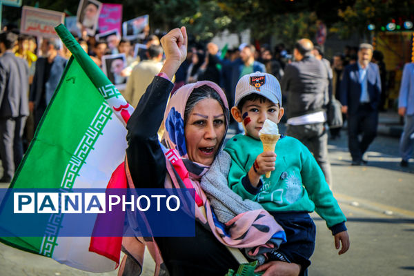 مراسم راهپیمایی ۱۳ آبان در ارومیه