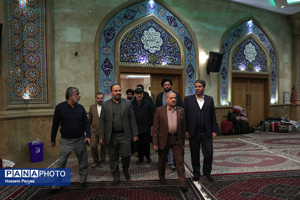 حضور وزیر آموزش و پرورش در جمع دانش‌آموزان معتکف