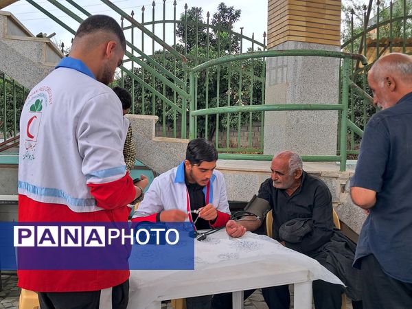 پیاده‌روی جاماندگان اربعین در قائمشهر 