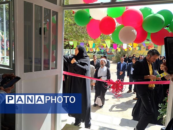 آیین بازگشایی مدارس و افتتاح نماز خانه، در آموزشگاه تکتم باخرز