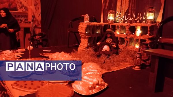 سومین شب عزاداری سیدالشهدا (ع) در فرح‌آباد کاشمر