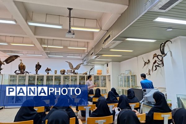 بازدید دانش‌آموزان از موزه زمین شناسی و جانور شناسی دانشگاه فردوسی مشهد