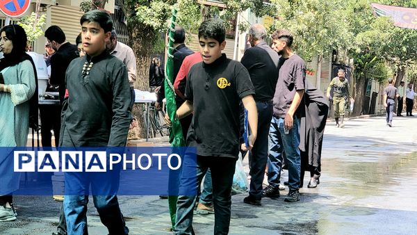 حضور قشر نوجوان و جوان در عزاداری تاسوعای حسینی