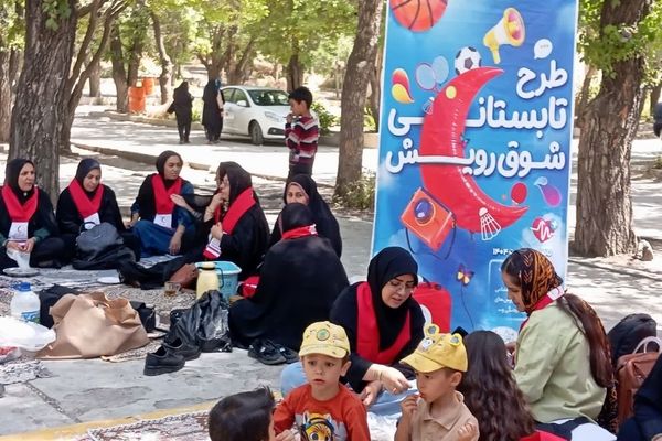 سفره‌ای از شادی و معنویت در اردوی تفریحی و زیارتی اعضای «خانه هلال محله قشقایی» نقنه