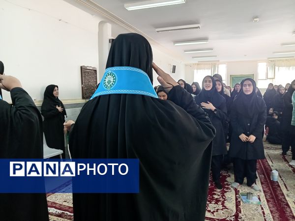 مراسم روز دانش آموز و ایام فاطمیه در دبیرستان حضرت خدیجه (س)جعفریه قم 