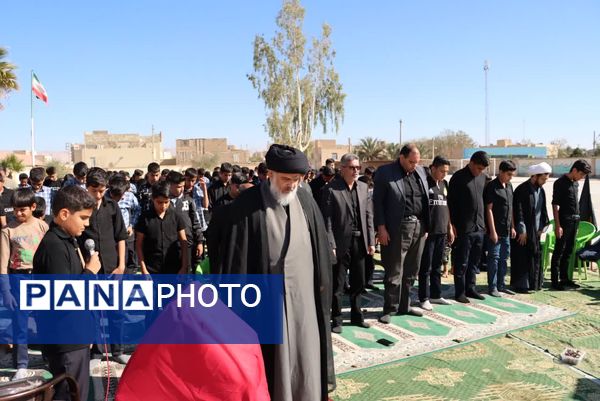 حضور معنوی امام‌جمعه بافق در مراسم سوگواری دبیرستان مناجات