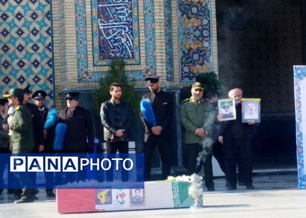 مراسم تشییع پیکر پاک شهید علی‌اصغر آدینه، صحنه‌ای از شکوه ایمان و وفاداری