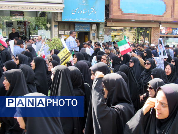 خروش بی‌نظیر سنندج در بدرقه شهید آسمانی رضا بسطامی