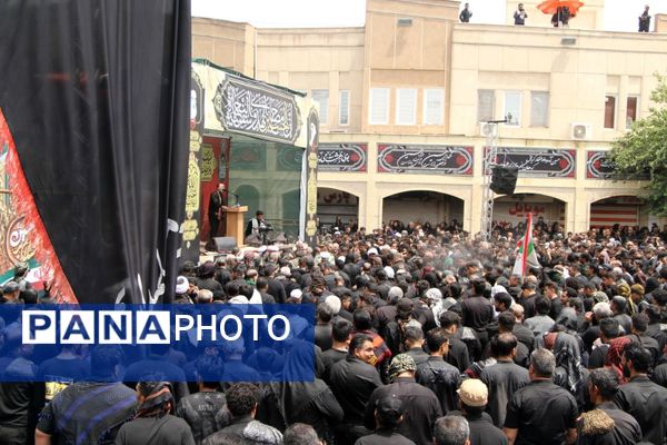 عزاداری عاشورای حسینی در گرمای سوزان بم