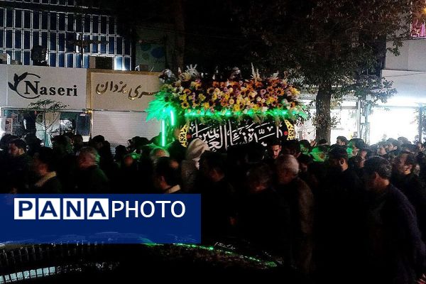 تشییع نمادین حضرت زهرا(س) با اشک و ارادت