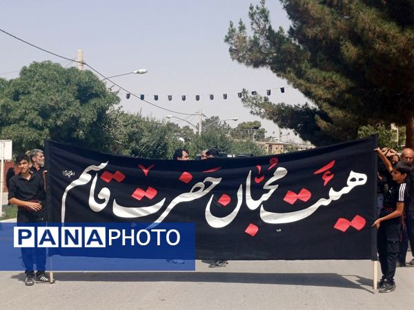 قافله عزاداری تاسوعای حسینی در شهر حبیب آباد