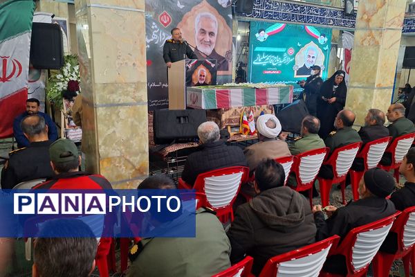 مراسم بزرگداشت سردار شهید حاج قاسم سلیمانی در گلزار شهدا شیراز 
