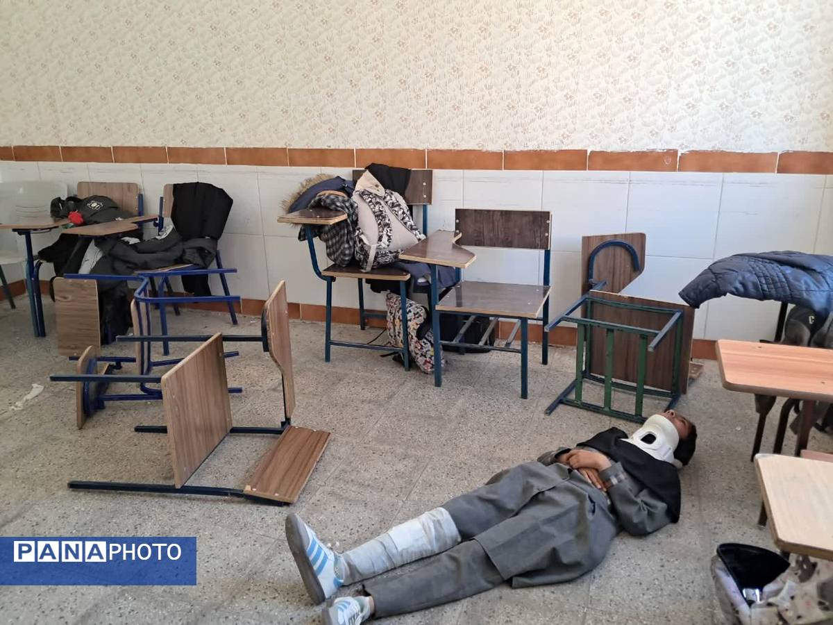 دبیرستان بنت الهدی میزبان بیست و هفتمین مانور زلزله تفت بود